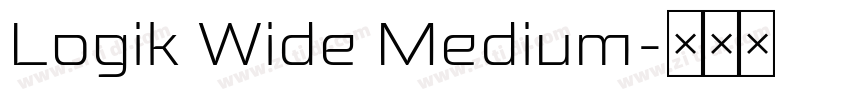 Logik Wide Medium字体转换
